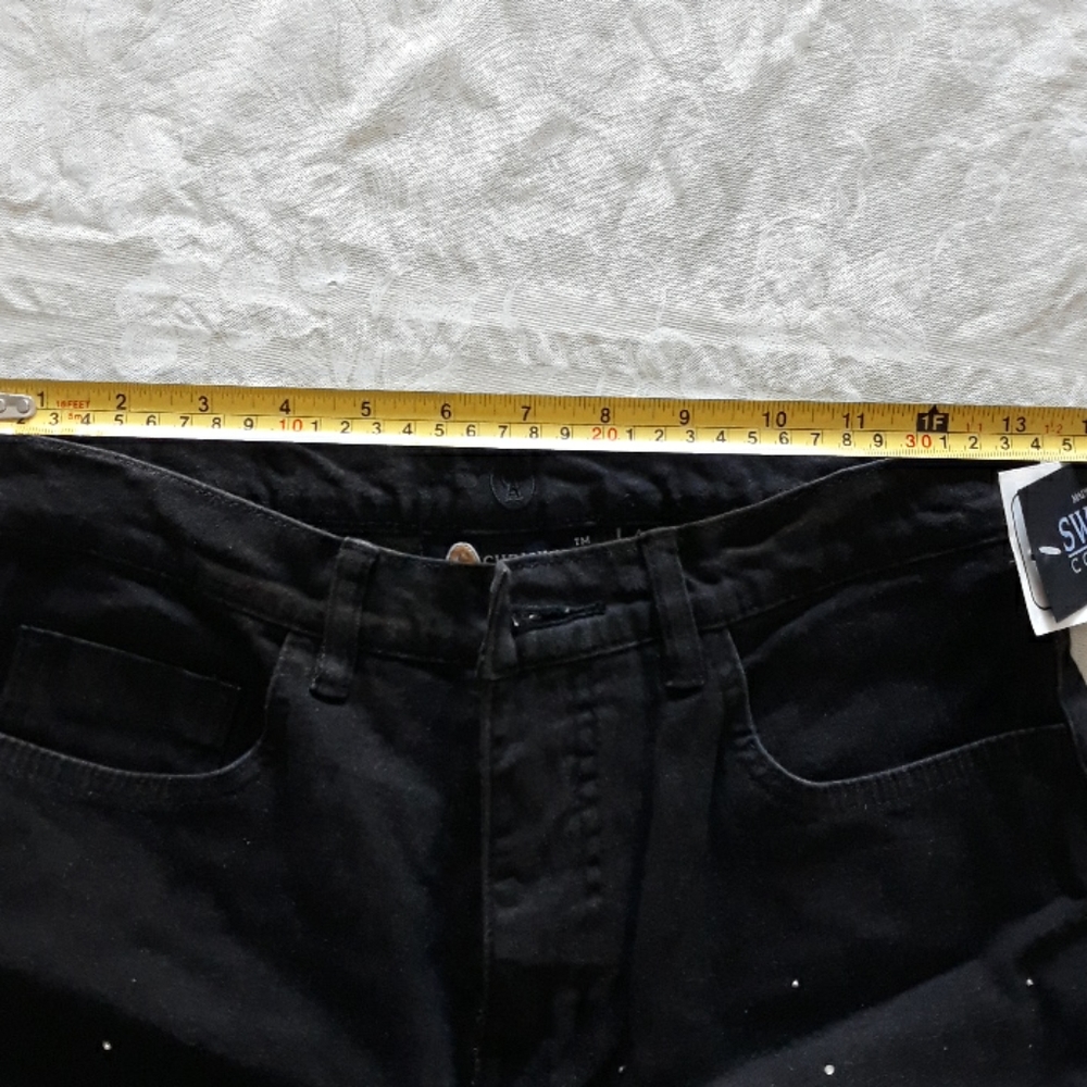 Black denim pant and jacket, size 4, LAST ONE - Picture 6 of 9